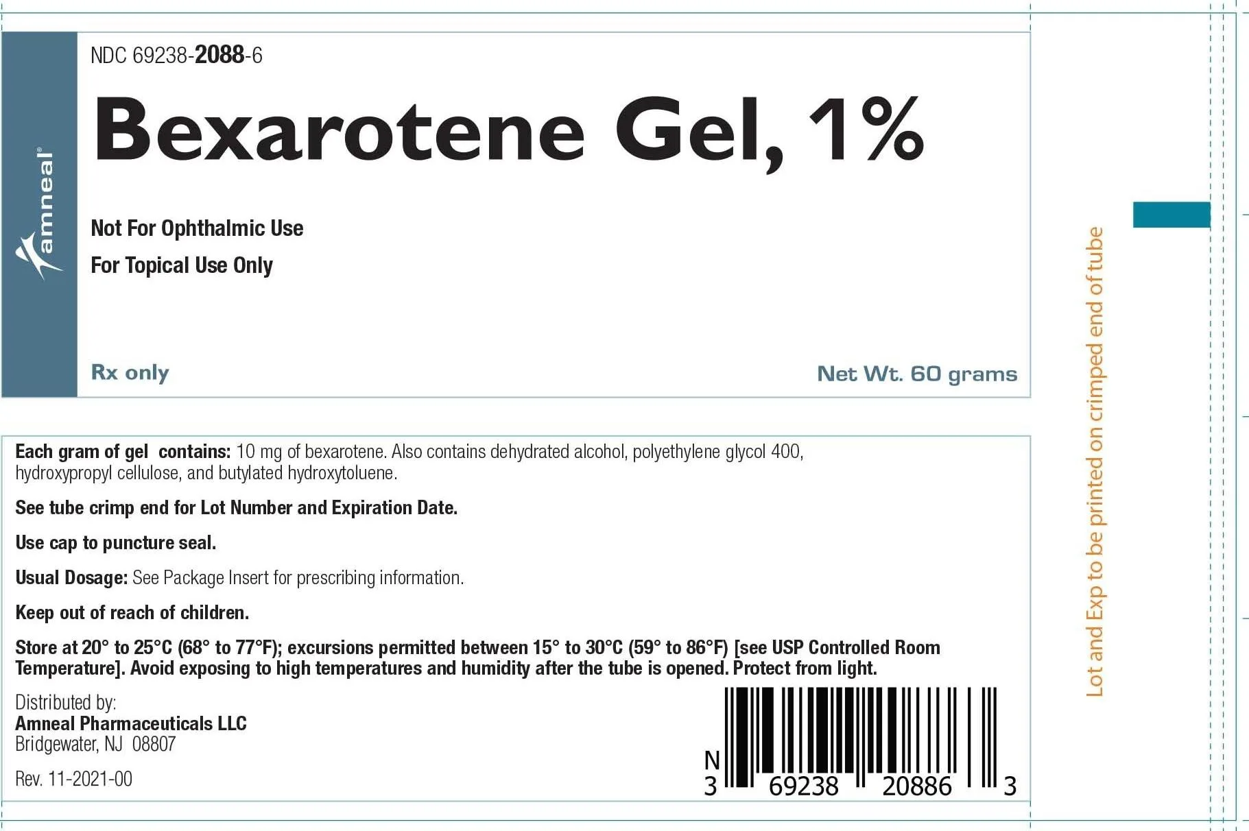 Bexarotene 1% Gel 60 gm