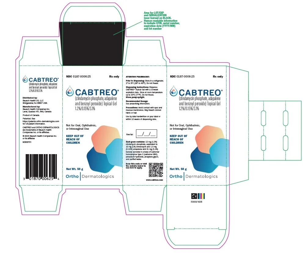 CABTREO 1.2%/0.15%/3.1% Gel-50gm