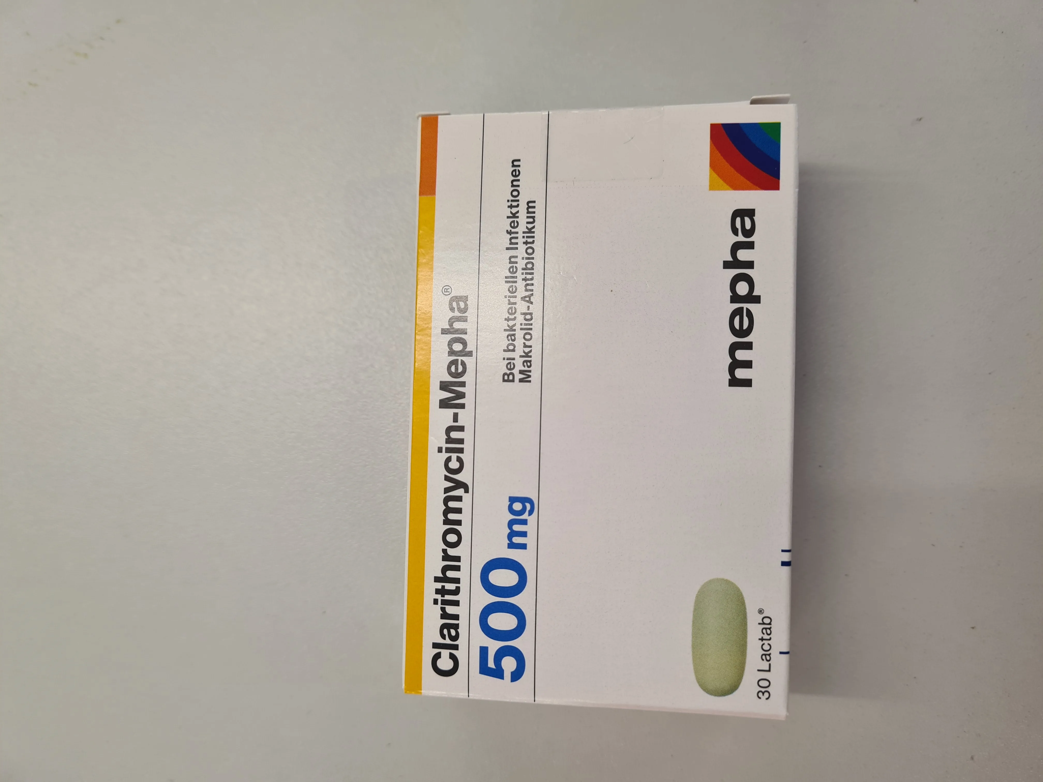 Clarithromycin Mepha Lactab