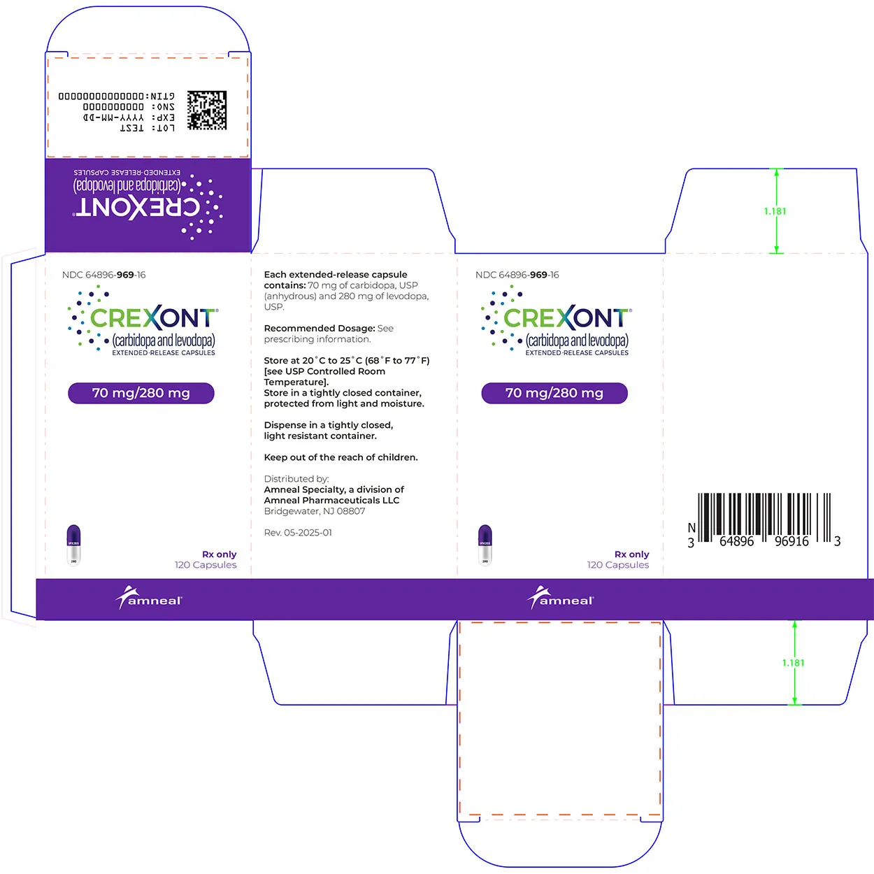 Crexont 70mg + 280mg