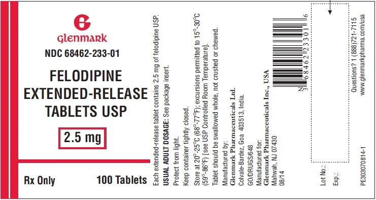 Felodipine 2.5-Glenmark