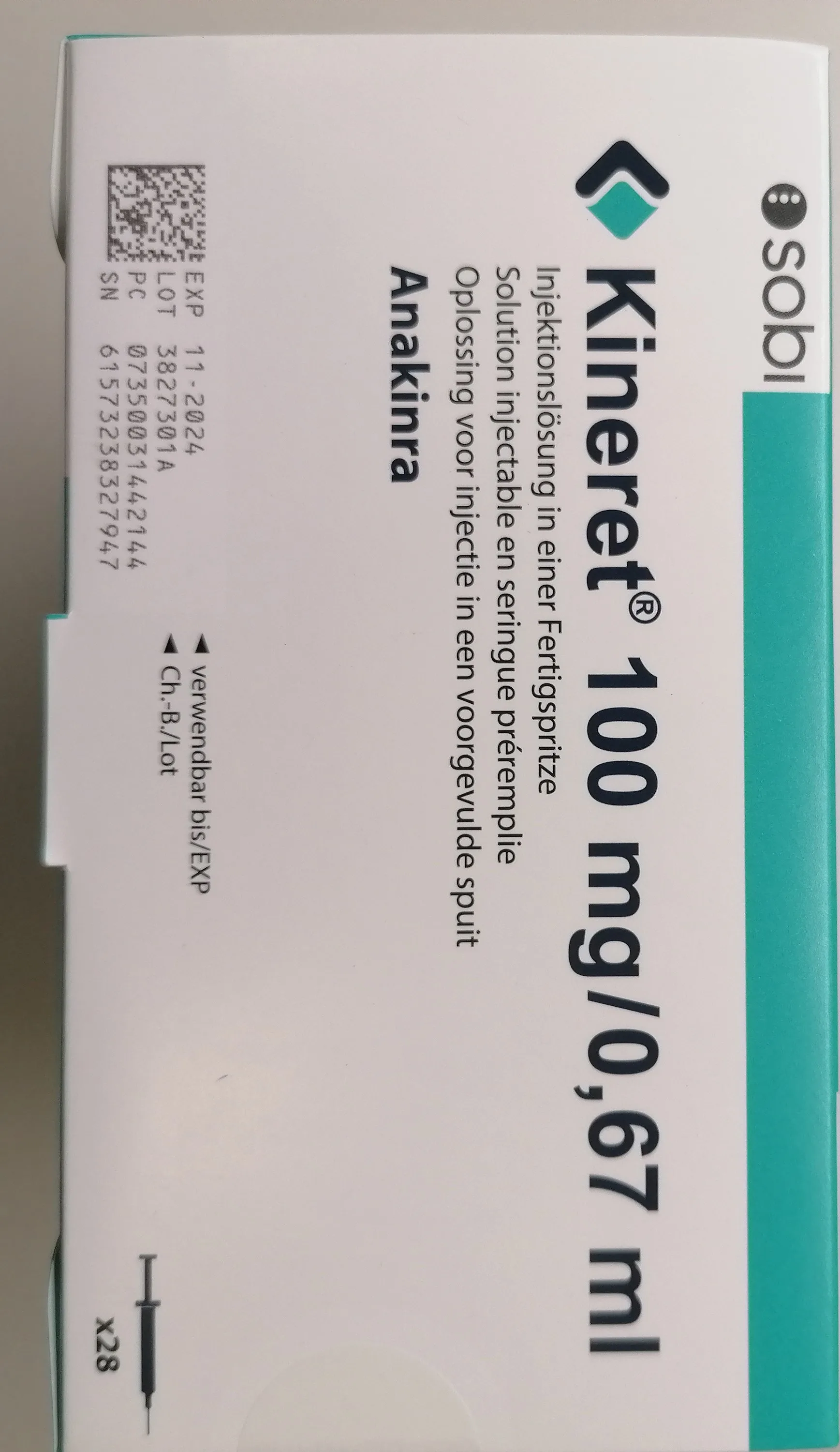 Kineret-100mg