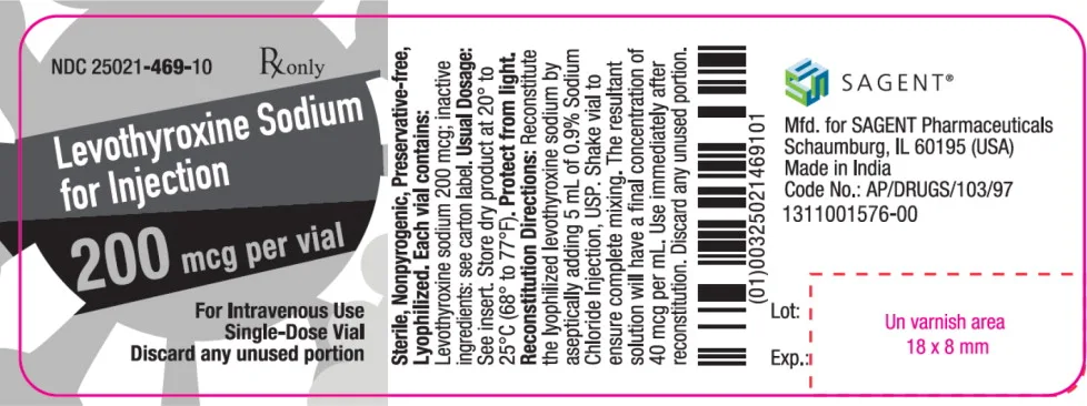 LEVOTHYROXINE 200 mcg